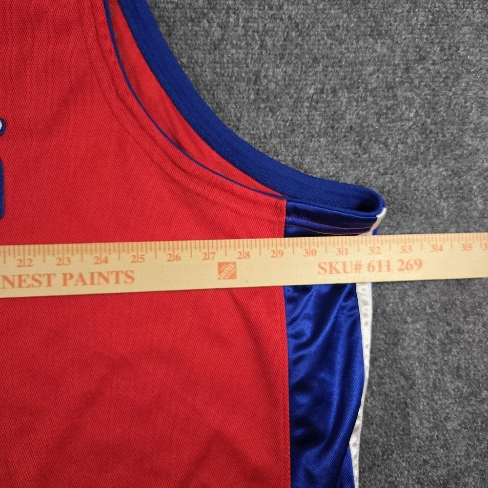 VTG Reebok Detroit Pistons Ben Wallace #3 NBA Swingman Jersey Men's 60 4XL Red